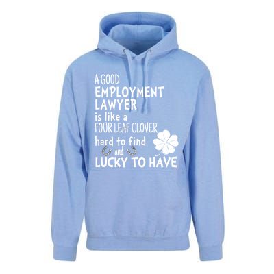 A Good Employt Lawyer Is Like A 4 Leaf Clover St Patricks Meaningful Gift Unisex Surf Hoodie