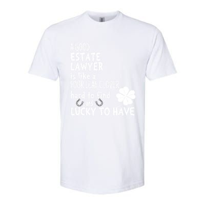 A Good Estate Lawyer Is Like A 4 Leaf Clover St Patricks Cool Gift Softstyle® CVC T-Shirt