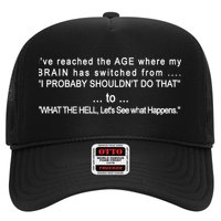Aged Brain Funny Sarcastic Trucker Hat