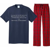 Aged Brain Funny Sarcastic Pajama Set