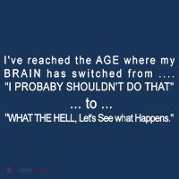 Aged Brain Funny Sarcastic Poster