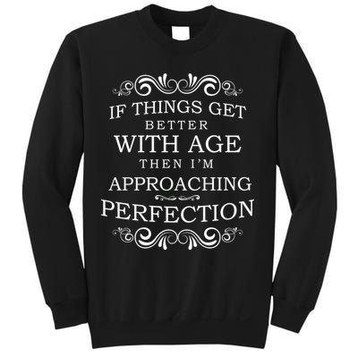 Aged To Perfection Funny Birthday Sweatshirt