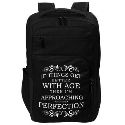 Aged To Perfection Funny Birthday Impact Tech Backpack