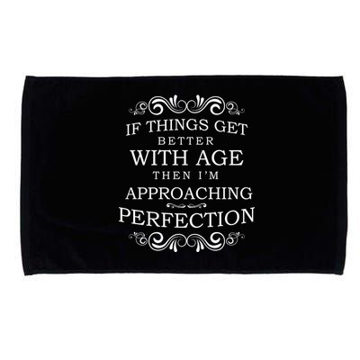 Aged To Perfection Funny Birthday Microfiber Hand Towel