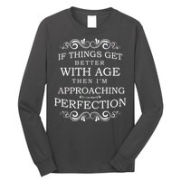 Aged To Perfection Funny Birthday Long Sleeve Shirt