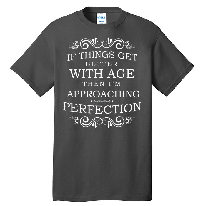 Aged To Perfection Funny Birthday Tall T-Shirt