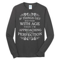 Aged To Perfection Funny Birthday Tall Long Sleeve T-Shirt