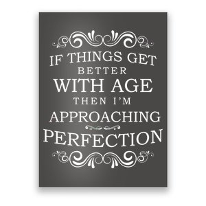 Aged To Perfection Funny Birthday Poster