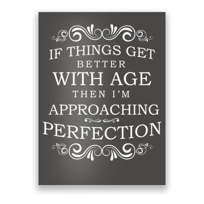 Aged To Perfection Funny Birthday Poster