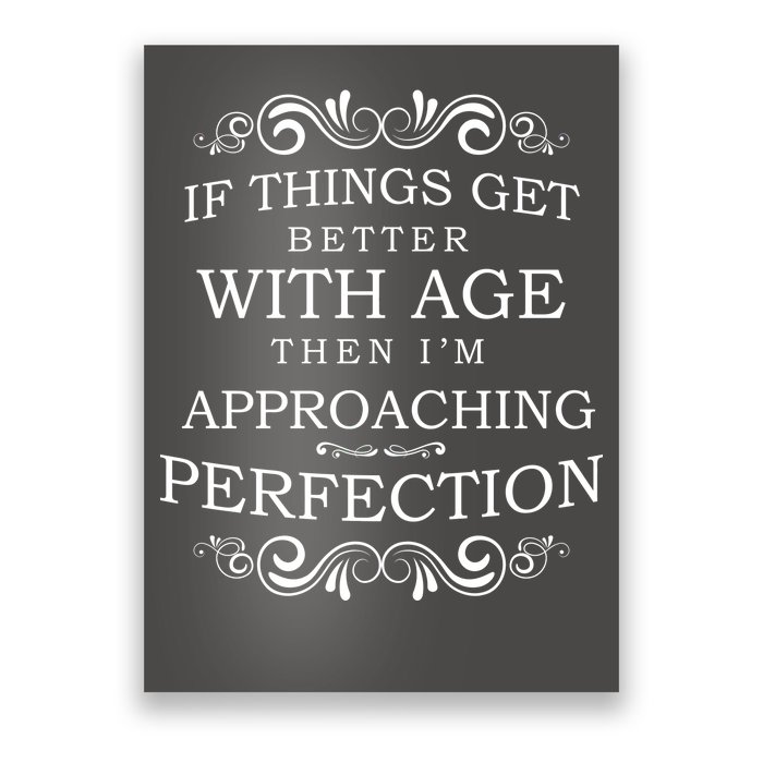 Aged To Perfection Funny Birthday Poster