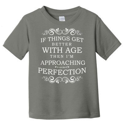 Aged To Perfection Funny Birthday Toddler T-Shirt