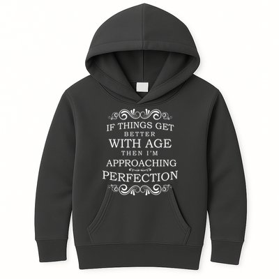 Aged To Perfection Funny Birthday Kids Hoodie