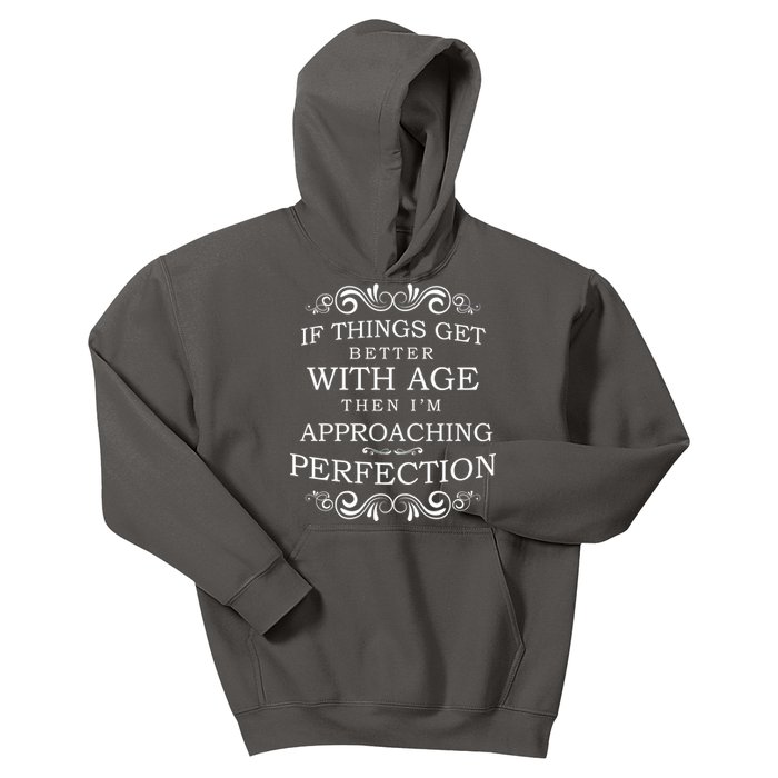 Aged To Perfection Funny Birthday Kids Hoodie