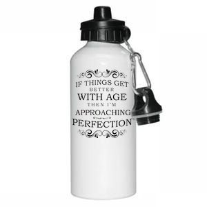 Aged To Perfection Funny Birthday Aluminum Water Bottle