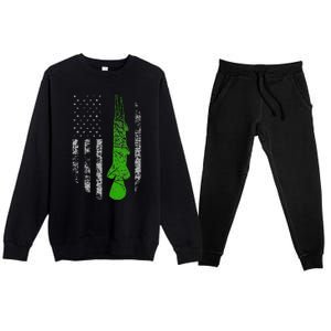 Alligator Gar Flag Alligator Gar Fishing Premium Crewneck Sweatsuit Set