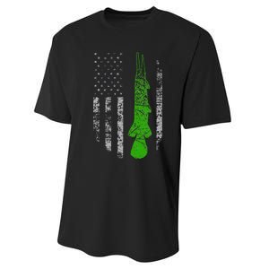 Alligator Gar Flag Alligator Gar Fishing Performance Sprint T-Shirt