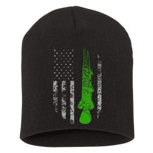 Alligator Gar Flag Alligator Gar Fishing Short Acrylic Beanie