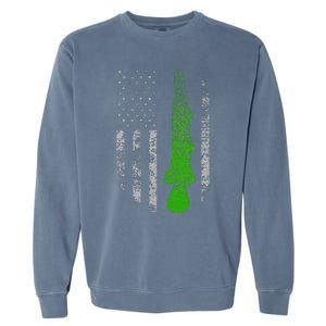 Alligator Gar Flag Alligator Gar Fishing Garment-Dyed Sweatshirt