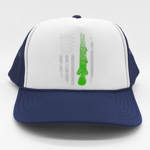 Alligator Gar Flag Alligator Gar Fishing Trucker Hat