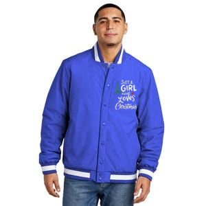 A Gift For Xmas Gift Insulated Varsity Jacket