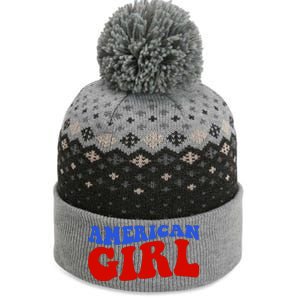 American Girl Fourth Of July The Baniff Cuffed Pom Beanie