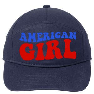 American Girl Fourth Of July 7-Panel Snapback Hat