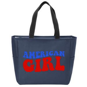 American Girl Fourth Of July Zip Tote Bag