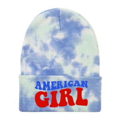 American Girl Fourth Of July Tie Dye 12in Knit Beanie