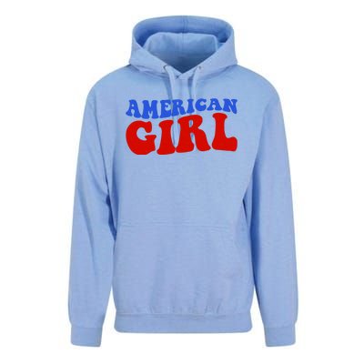 American Girl Fourth Of July Unisex Surf Hoodie