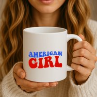 American Girl Fourth Of July Mug
