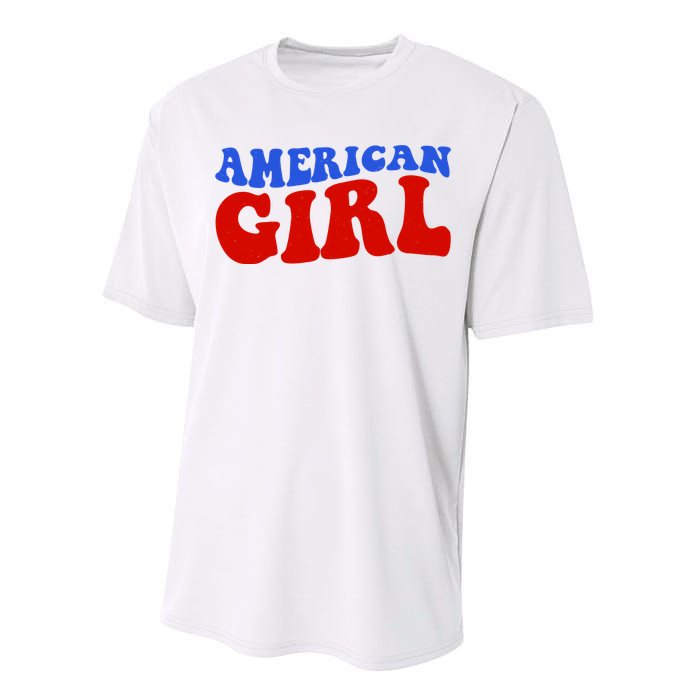 American Girl Fourth Of July Performance Sprint T-Shirt