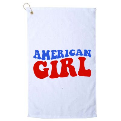 American Girl Fourth Of July Golf Towel