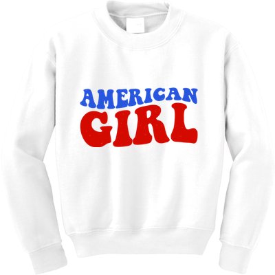 American Girl Fourth Of July Kids Sweatshirt