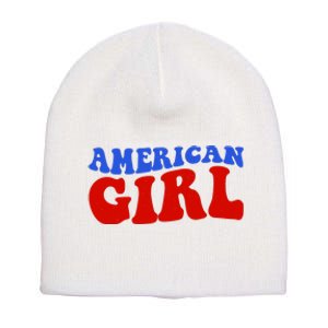 American Girl Fourth Of July Short Acrylic Beanie