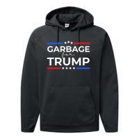 American Garbage For Trump 2024 Performance Fleece Hoodie