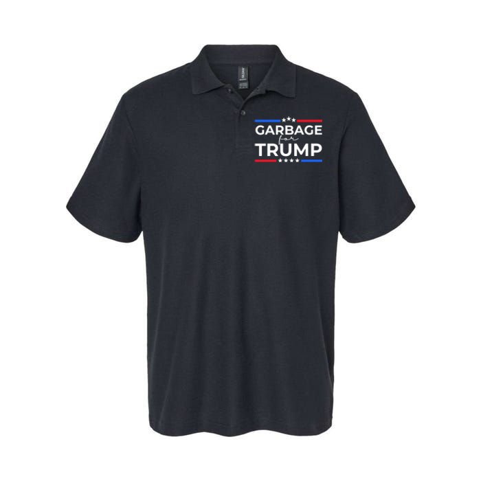 American Garbage For Trump 2024 Softstyle Adult Sport Polo