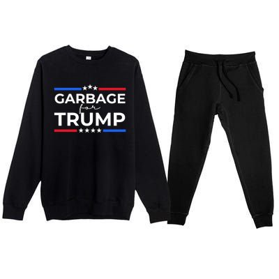 American Garbage For Trump 2024 Premium Crewneck Sweatsuit Set