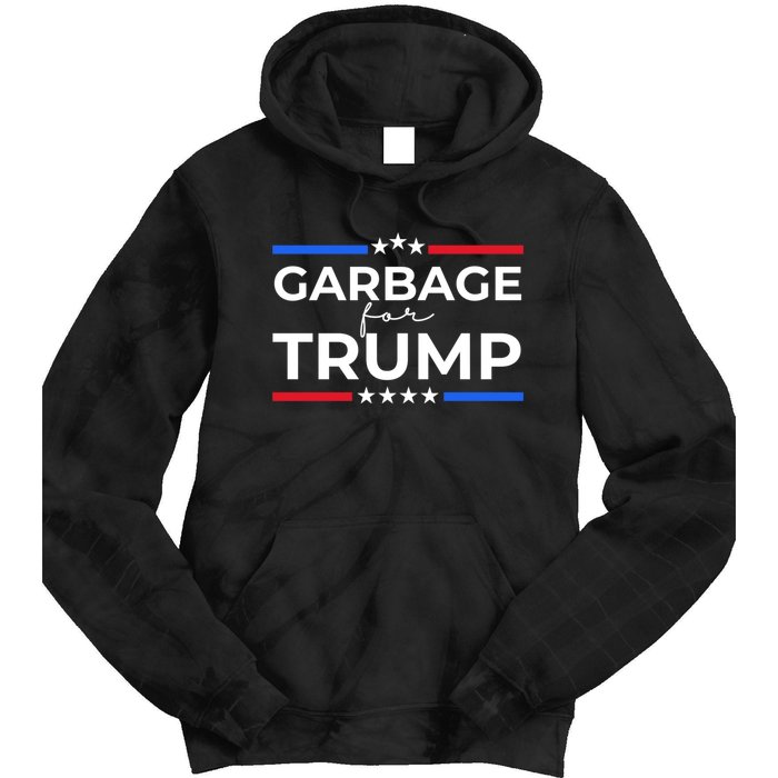 American Garbage For Trump 2024 Tie Dye Hoodie