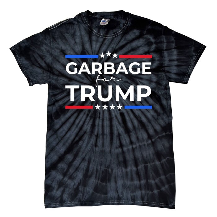 American Garbage For Trump 2024 Tie-Dye T-Shirt