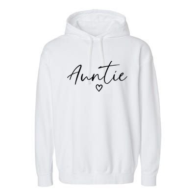 Auntie Gifts For Women Heart MotherS Day Auntie Garment-Dyed Fleece Hoodie