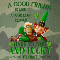 A Good Friend Is Like A Four Leaf Clover Patrick's Day Legacy Tie Dye Trucker Hat