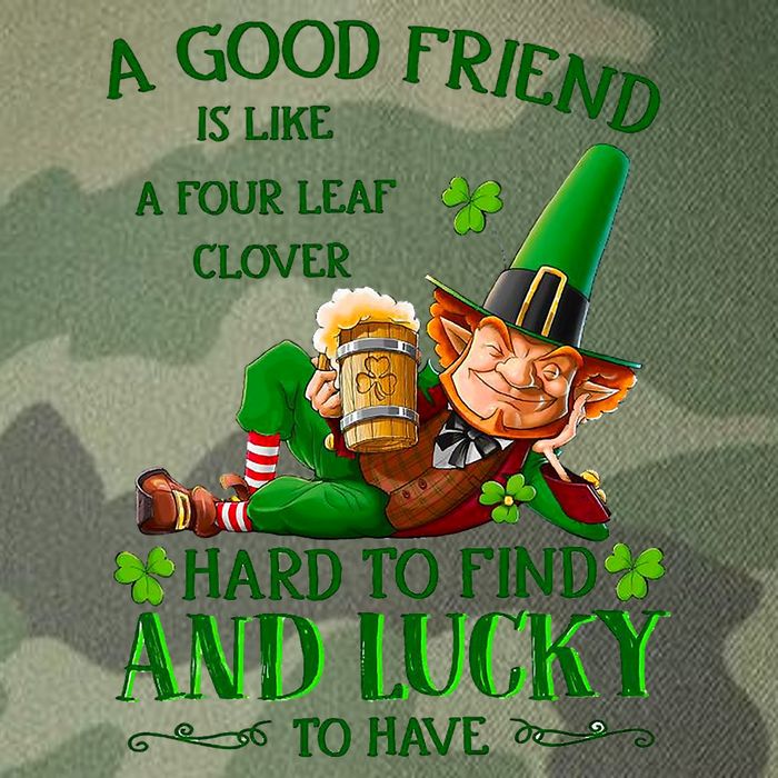 A Good Friend Is Like A Four Leaf Clover Patrick's Day Legacy Tie Dye Trucker Hat