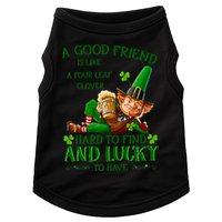 A Good Friend Is Like A Four Leaf Clover Patrick's Day Doggie Tank