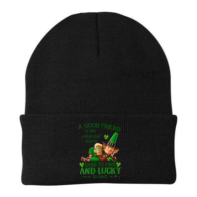 A Good Friend Is Like A Four Leaf Clover Patrick's Day Beanie