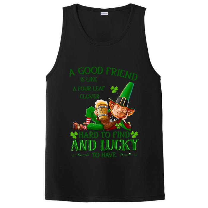 A Good Friend Is Like A Four Leaf Clover Patrick's Day PosiCharge Competitor Tank
