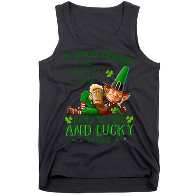 A Good Friend Is Like A Four Leaf Clover Patrick's Day Tank Top