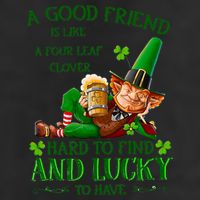 A Good Friend Is Like A Four Leaf Clover Patrick's Day Microfiber Hand Towel