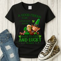 A Good Friend Is Like A Four Leaf Clover Patrick's Day Womens T-Shirt
