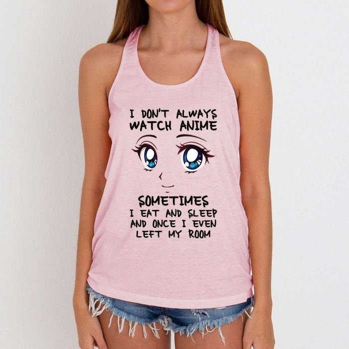 Anime Gift For Teen Girl Women Boy Cute Anime Merch Lovers Women's Knotted Racerback Tank