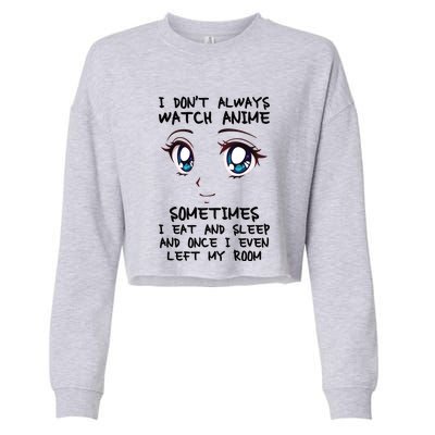 Anime Gift For Teen Girl Women Boy Cute Anime Merch Lovers Cropped Pullover Crew